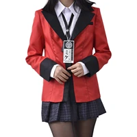 6 in 1 anime cosplay party costume set school uniforms full animation role play suits shirt skirt bow tie tag black socks