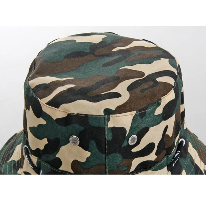 

Camouflage Style Men Women Fisherman Bucket Hat Unisex Caps Climbing Hunting Outdoor Protection Hats Panama Beach Fishing
