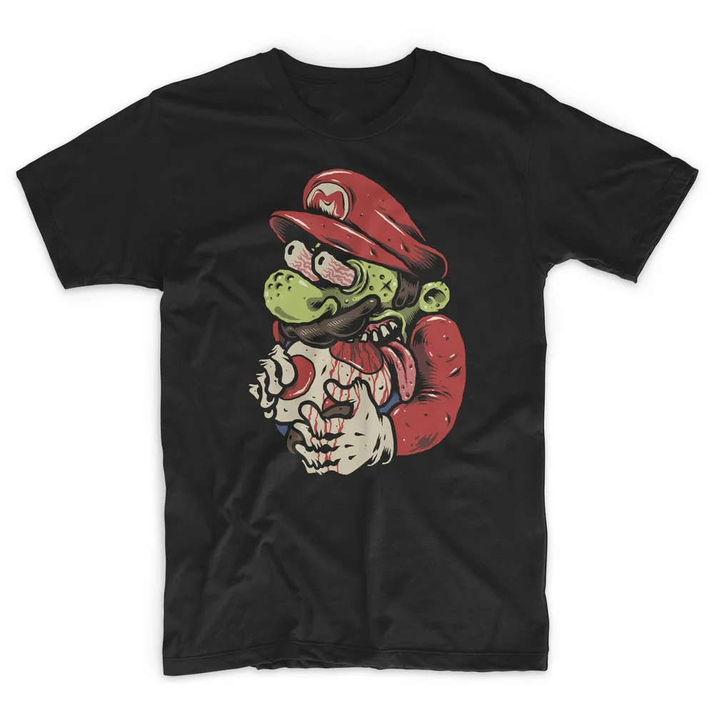 Mario Zombie футболка гриб лекарство Луиджи NES SNES Ретро Gamer Game Zelda graphic ретро | Мужская