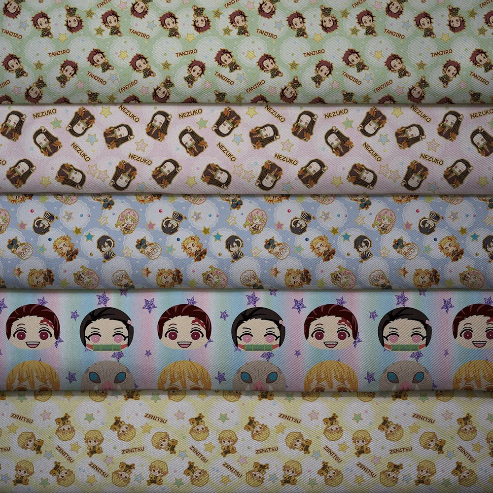 50 см * 140 мультяшная печатная ткань из полиэстера и хлопка для изготовления одежды