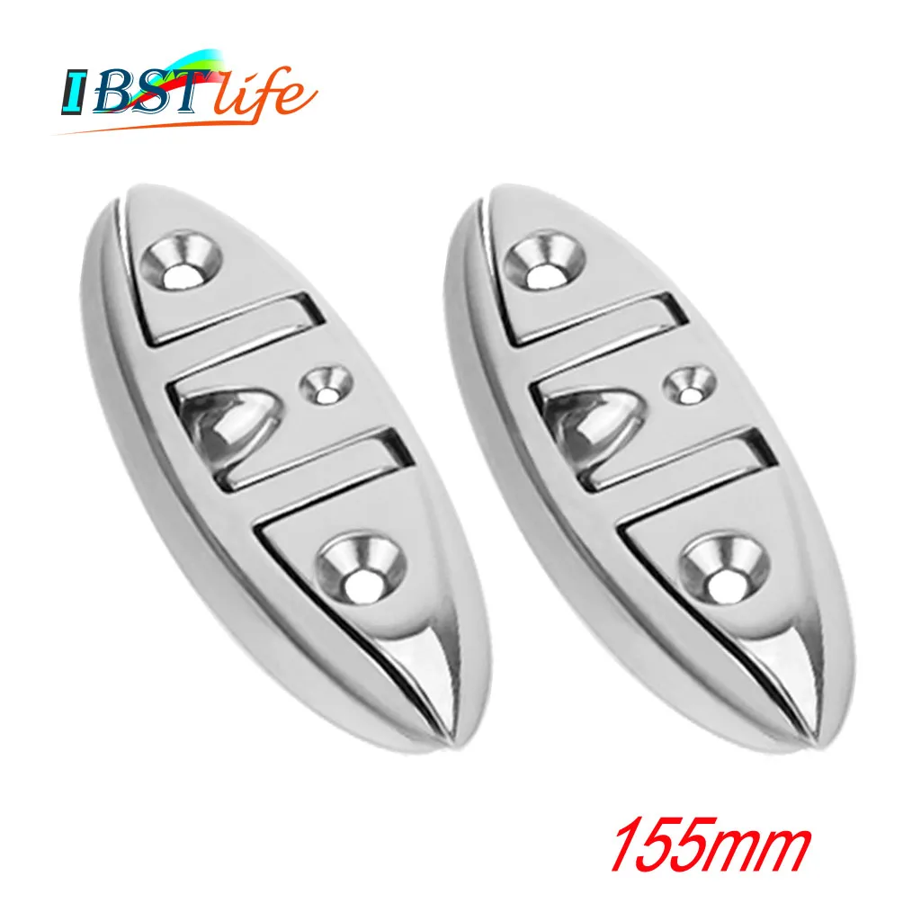 

2PCS SS316 marine grade Boat Flip Up Folding Pull Up Cleat Dock Deck marine hardware Line Rope mooring Cleat accessorie