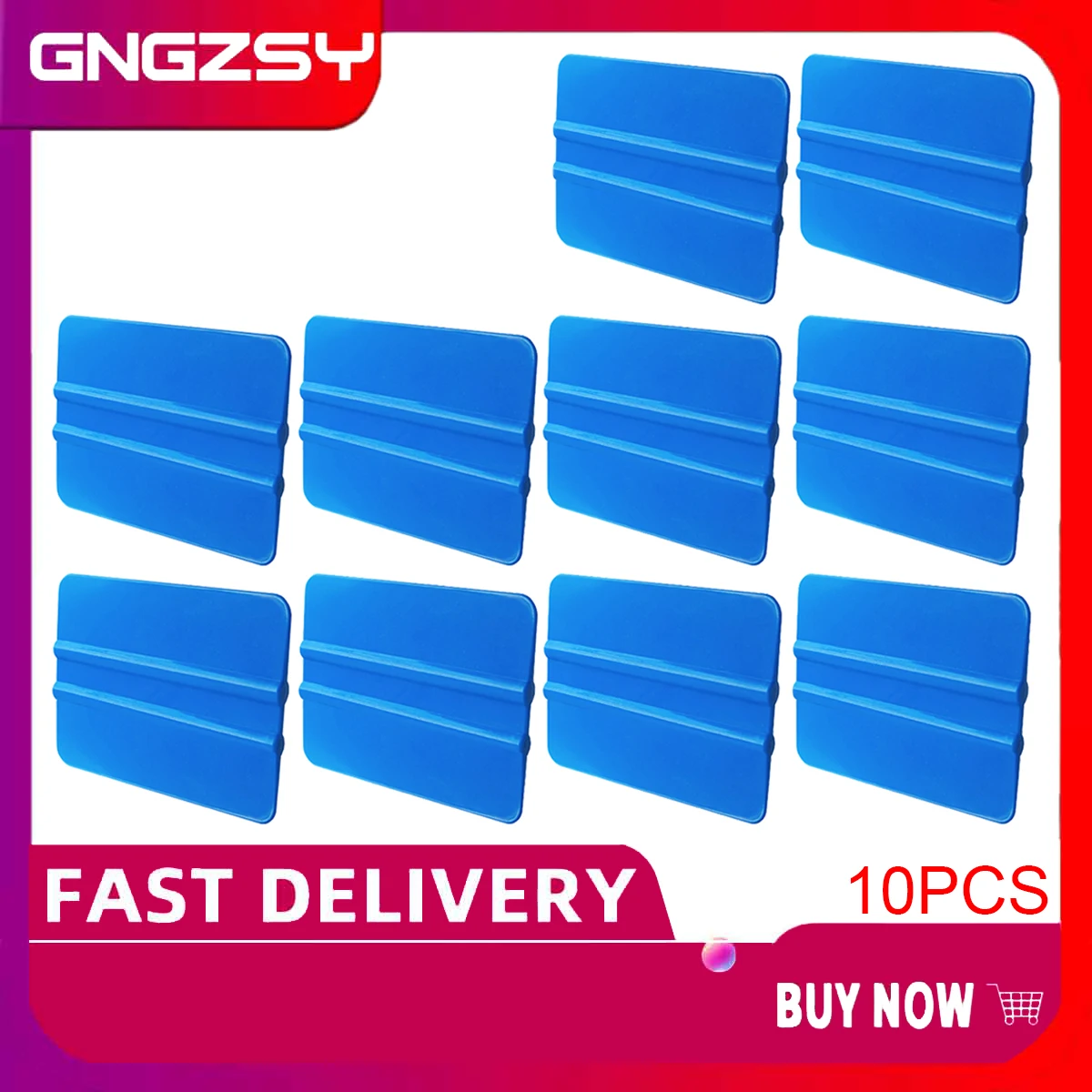 10 шт. профессиональный пластиковый Ракель 4 дюйма пузырьки воздуха для очистки