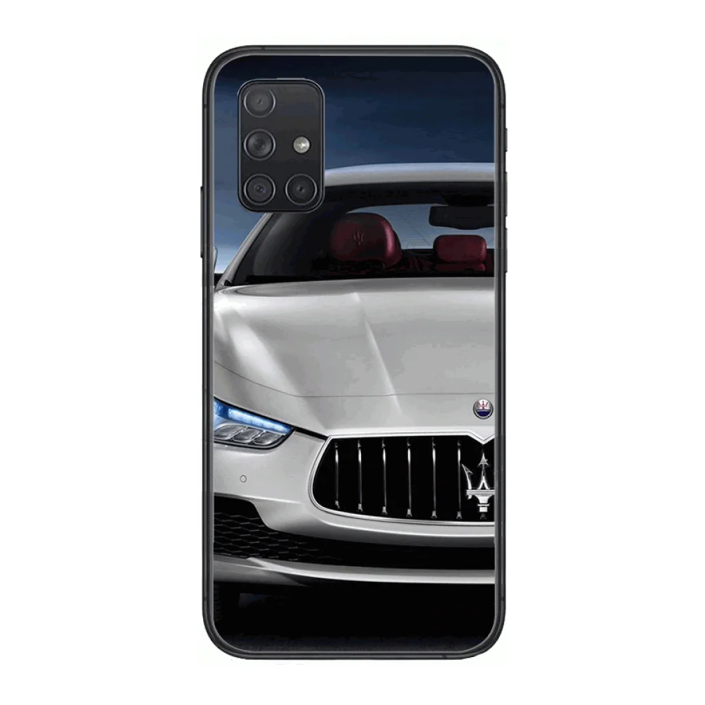 

Men's luxury car Phone Case Hull For Samsung Galaxy A 50 51 20 71 70 40 30 10 E 4G 5G S Black Shell Art Cell Cover