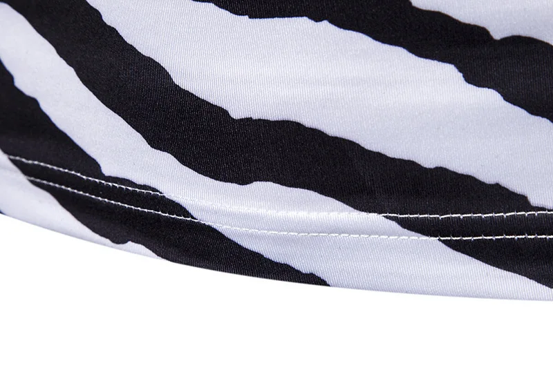 Новинка осени 2019 мужская полосатая футболка большого размера с высоким