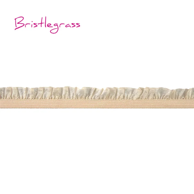 BRISTLEGRASS 5 двор 5/" 15 мм Блестящий оборками кружевное платье с рюшами отделкой эластичный повязка из спандекса Детская повязка на голову, платье-пачка невесты свадебное платье Швейные