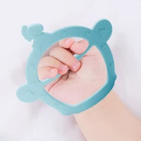 wrist strap baby teether food grade silicone safety infant teething gel for child baby grind teeth newborn toddler accessories
