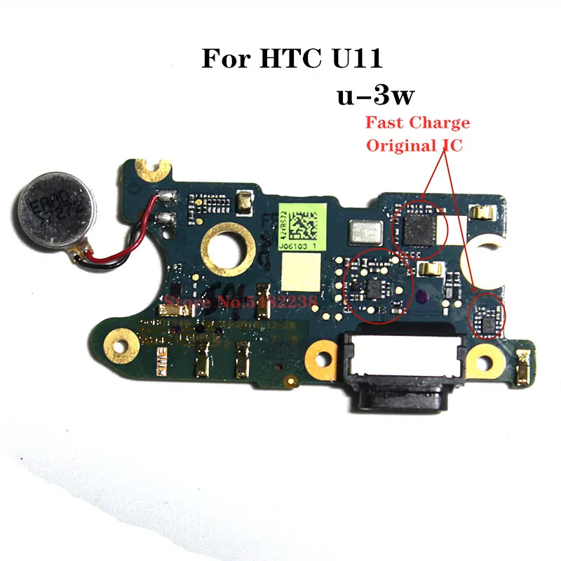 100% Оригинальный USB кабель для зарядки порта Dock MIC Flex для HTC U11 U-3W с платой для зарядки и разъемом для вибратора и микрофона.