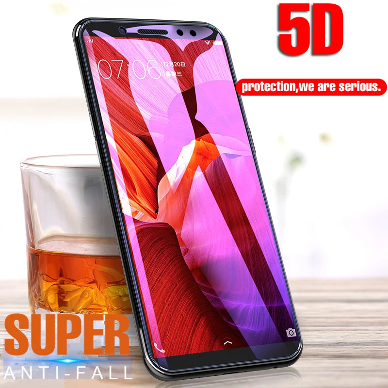 Закаленное стекло 5D с полным покрытием для Xiaomi Redmi Note 5 экрана S2 Y1 Y2 4A Plus 4X 5A Prime |