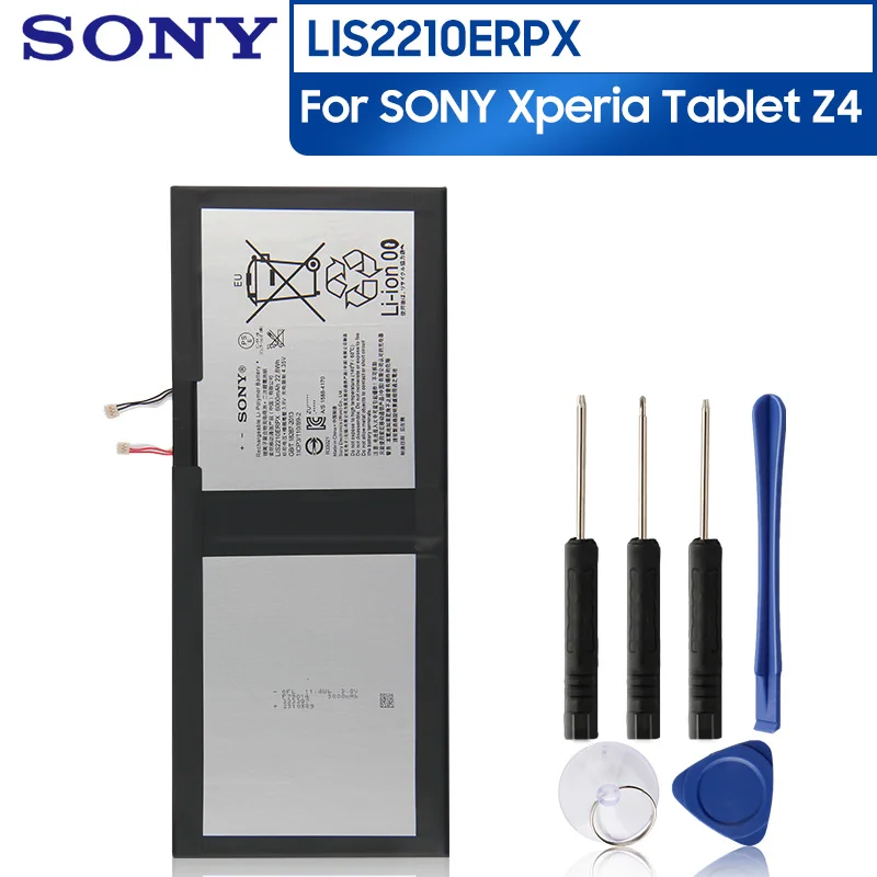 Sony-Bater&iacute;a de repuesto Original para tableta SONY Xperia Z4, bater&iacute;a recargable de 6000mAh, para Tablet Ultra SGP712, SGP771, LIS2210ERPX-0