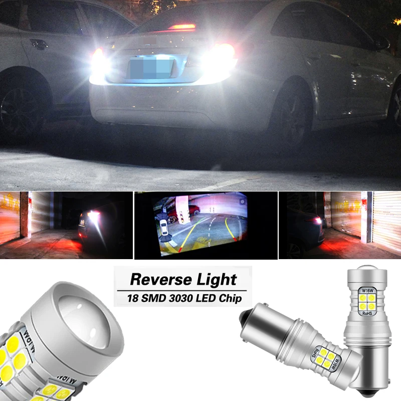 Лампа светодиодная для задсветильник хода P21W BA15S Canbus 2 шт.