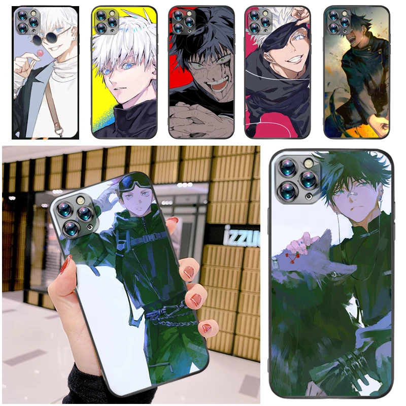 

Jujutsu Kaisen Fushiguro Megumi Yuji Itadori Satoru Gojo Sukuna Phone Case For iPhone 12 Pro MAX Mini SE 2020 Cases Back Cover