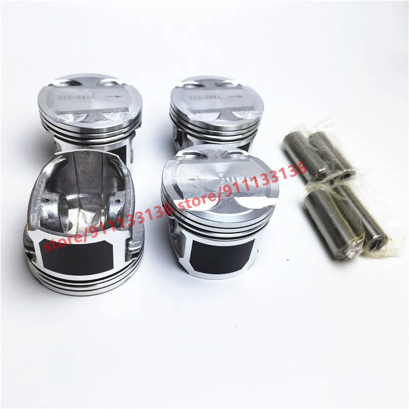 

4pcs/set Engine Piston For Chery A5 Fora Tiggo A3 M11 Skin 481 Engine 1.6L 481FD-1004030 NO Spring