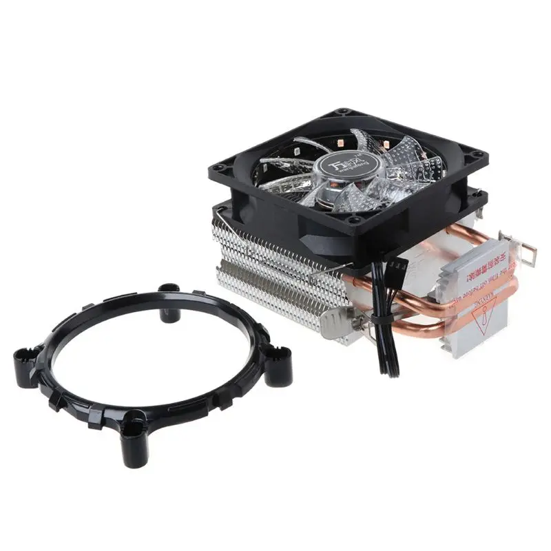 CPU Cooler Fan 4 Heatpipe Dual Tower 12V Cooling Heat Sink with RGB LED Light for Intel LAG 1155 1156 775 AMD Socket AM3 | Компьютеры и