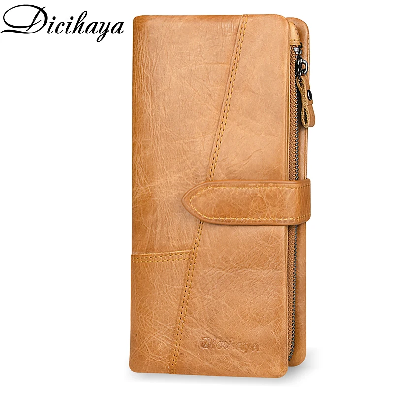 DICIHAYA брендовый мужской бумажник из натуральной кожи большой емкости больше карт