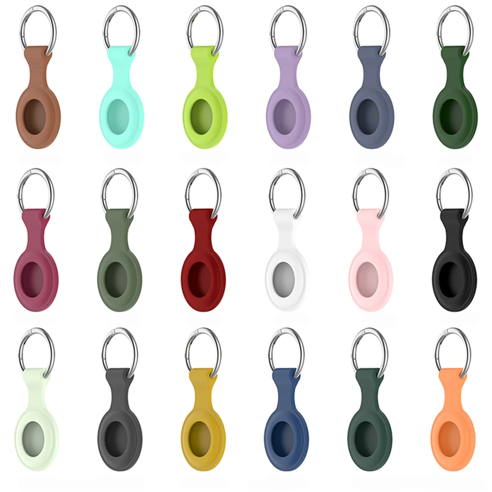 

for Apple Airtag Locator Protective Case Silicone Shell Cover Sleeve With spring buckle