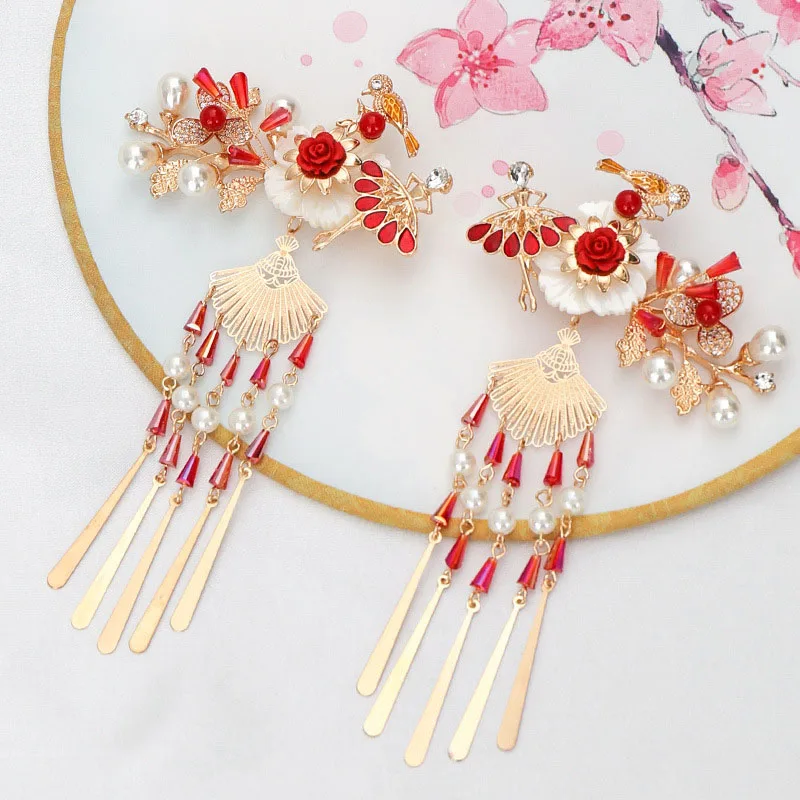 Заколки для волос с искусственным жемчугом и кристаллами|Украшения волос| |
