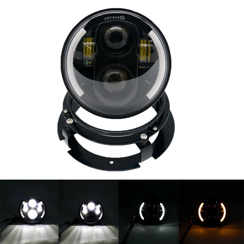 Светодиодный мотоциклетный Головной фонарь 5 75 дюйма дальний и ближний свет