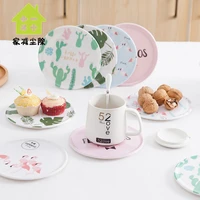cute cartoon drinks holder mat shapes coaster tableware placemat coffee pads kitchen accessories