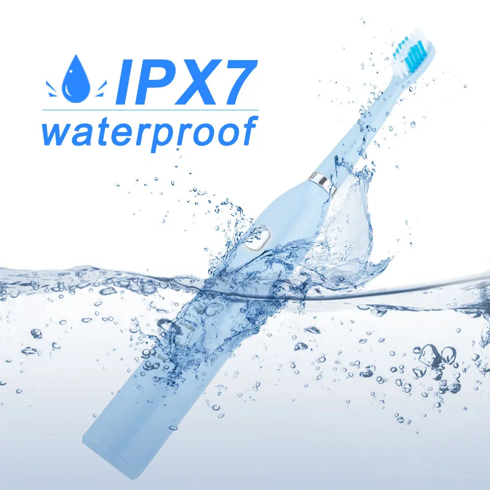 

Electric Toothbrush USB Rechargeable Professional 6 Modes Dental Care Waterproof Tooth Brush Soft Bristles Teeth White Adult Kid