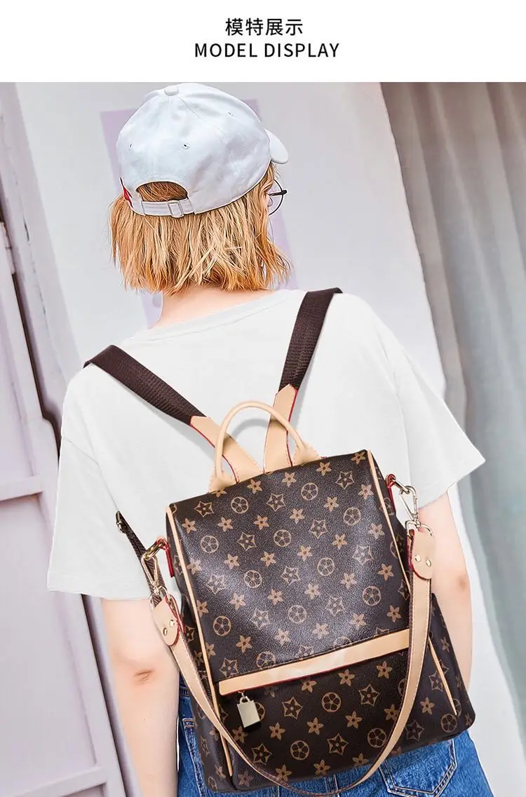 

2020 Luxury Designer Women Travel Backpack High Quality Soft PU Leather Women Backpack Fashion Girls School Backpack Women Tote