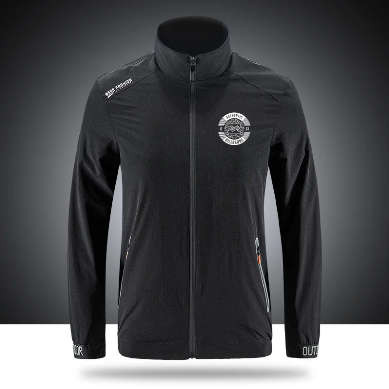 

BR Billabongs Breathable Brand Jackets Men's Outdoor Zippered Light Soft Fashion Casual Front Printing sportswear jackets N091