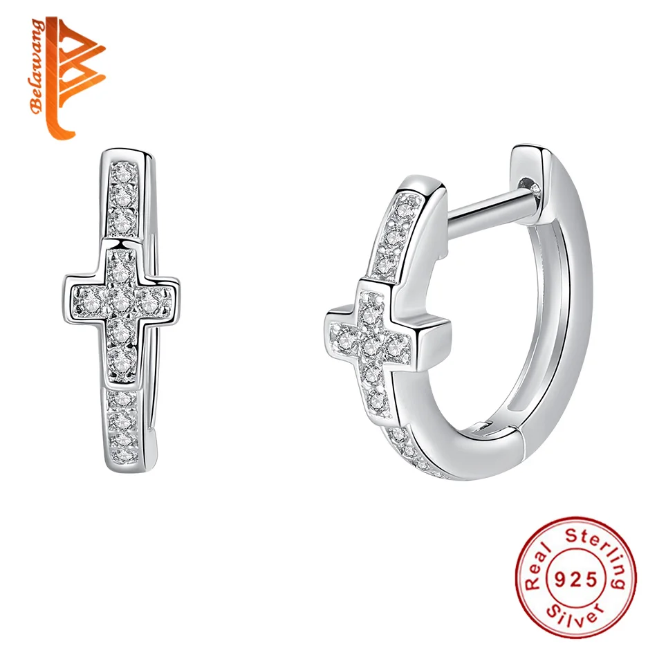 Рождественский подарок серьги-гвоздики из стерлингового серебра 925 пробы с