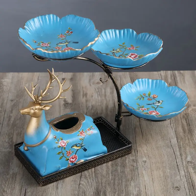 

European Creative Tissue Boxes Luxury Container Multifunction Tissue Box Living Room Boite A Rangement Home Decoration DF50ZJH