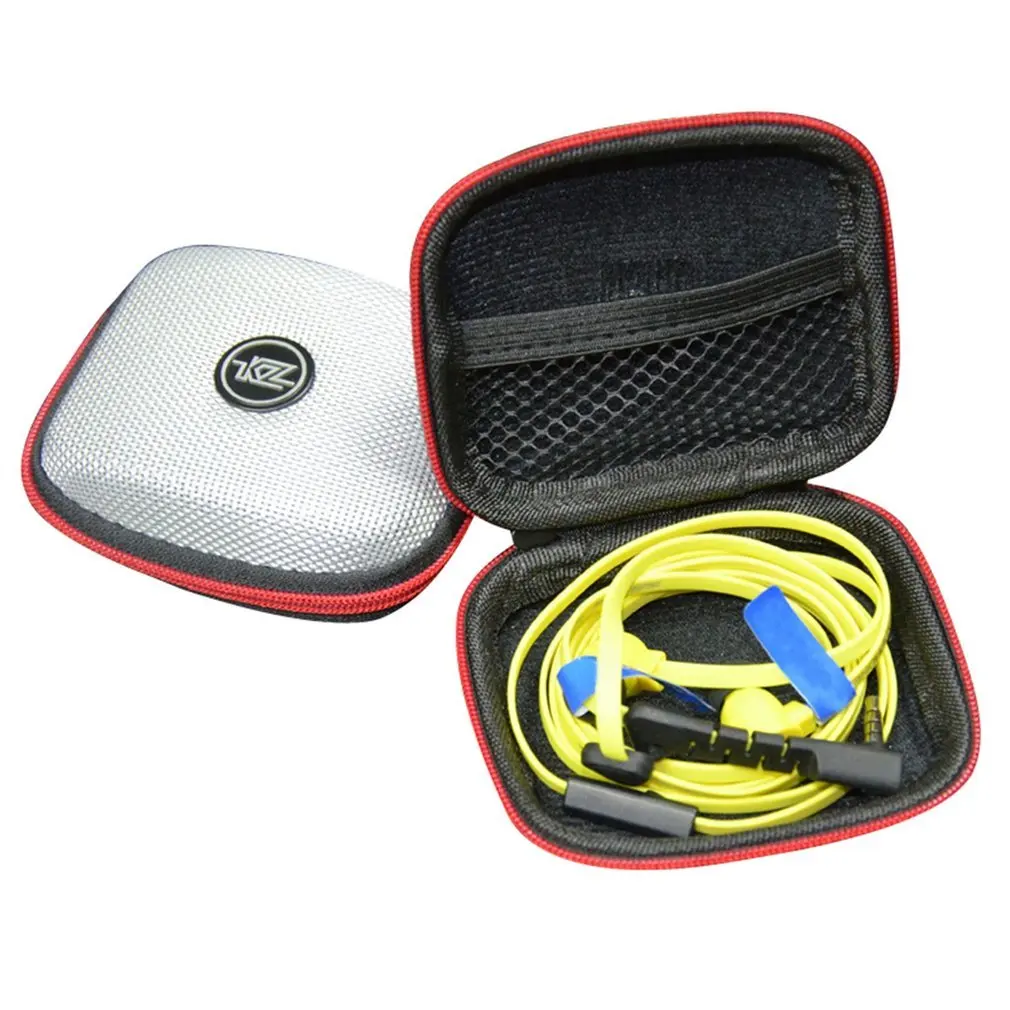 

KZ Portable Mini Nylon Earphone Storage Organizer Earphone Holder Carrying Hard Case Winder Stretch Earbud Storage Case; Bags