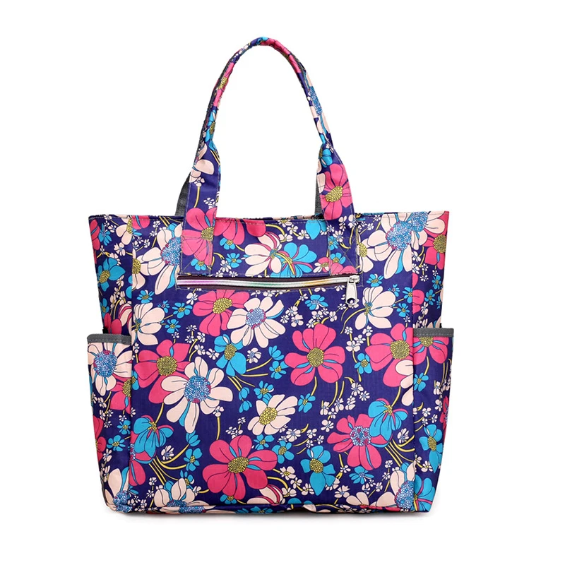 Водонепроницаемые нейлоновые женские сумки через плечо мессенджеры с цветочным