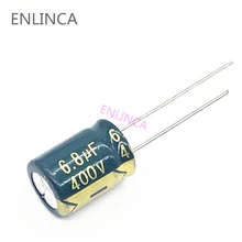 30pcs/lot 6.8UF high frequency low impedance 400V 6.8UF aluminum electrolytic capacitor size 10*13mm S32 20%