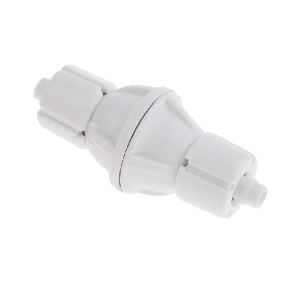 Aquarium Check Valve For Co2 Bubble Counter Air Pump With stainless steel Spring Stop Fish Tank Fastening Plastic | Дом и сад