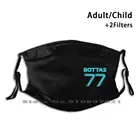Валттери Bottas, номер 77 маска нестандартной конструкции для детей и взрослых маска против пыли фильтр принт смываемая маска для лица, Валттери Bottas 77