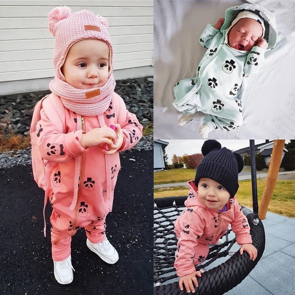 Для малышей для маленьких девочек Ползунки комбинезоны на весну и осень