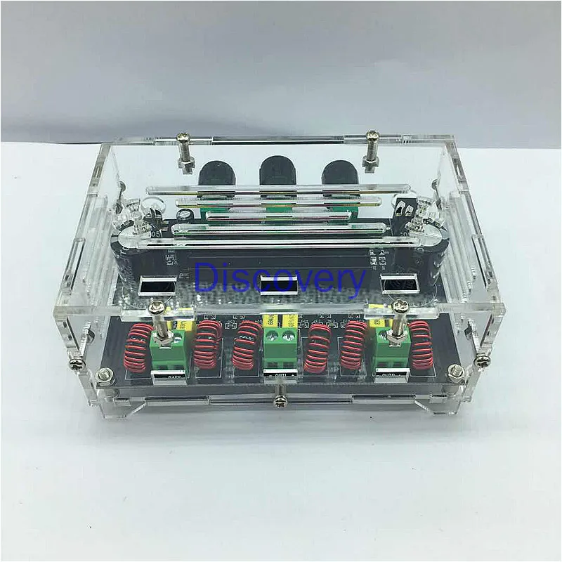 XH-M574 Crystal Shell High Power 2 1 Channel TPA3116D2 плата цифрового усилителя мощности 80 Вт + 100