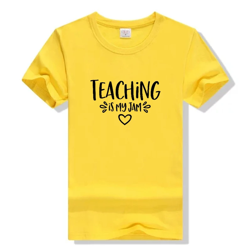 Обучения Is My Jam футболка для женщин учитель рубашка Back To School рубашки хараюку
