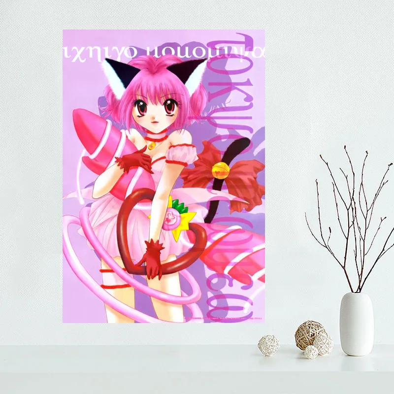 

Tokyo Mew Mew Anime Poster Home Decoration Fashion Silk Canvas Fabric Wall Custom Poster Print More Size 40x60cm,50x75cm,60x90cm