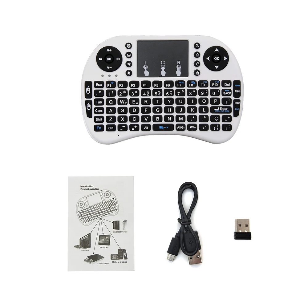 I8 teclado portugues sem fio Mini Keyboard 2 4G Беспроводная клавиатура тачпад мышь комбинированная