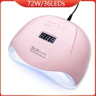 Лампа SUN X Plus для сушки гель-лака, 80120 Вт, 36 светодиодов