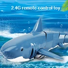 Новая модель акулы 2,4G RC, игрушки, лодка Акула с дистанционным управлением, водонепроницаемая, с зарядкой от USB, игрушка для бассейна, ванной комнаты 1:18