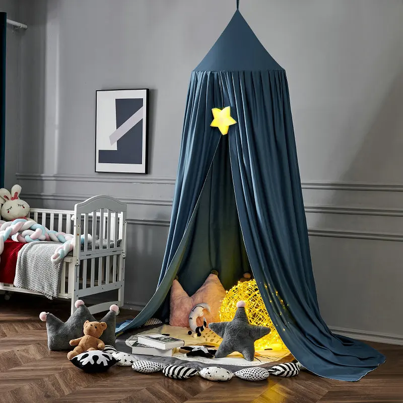 

Baby Bed Canopy Mosquito Net for Kids Girls Princess Hung Dome Curtain Children Play Tent Room Decoration