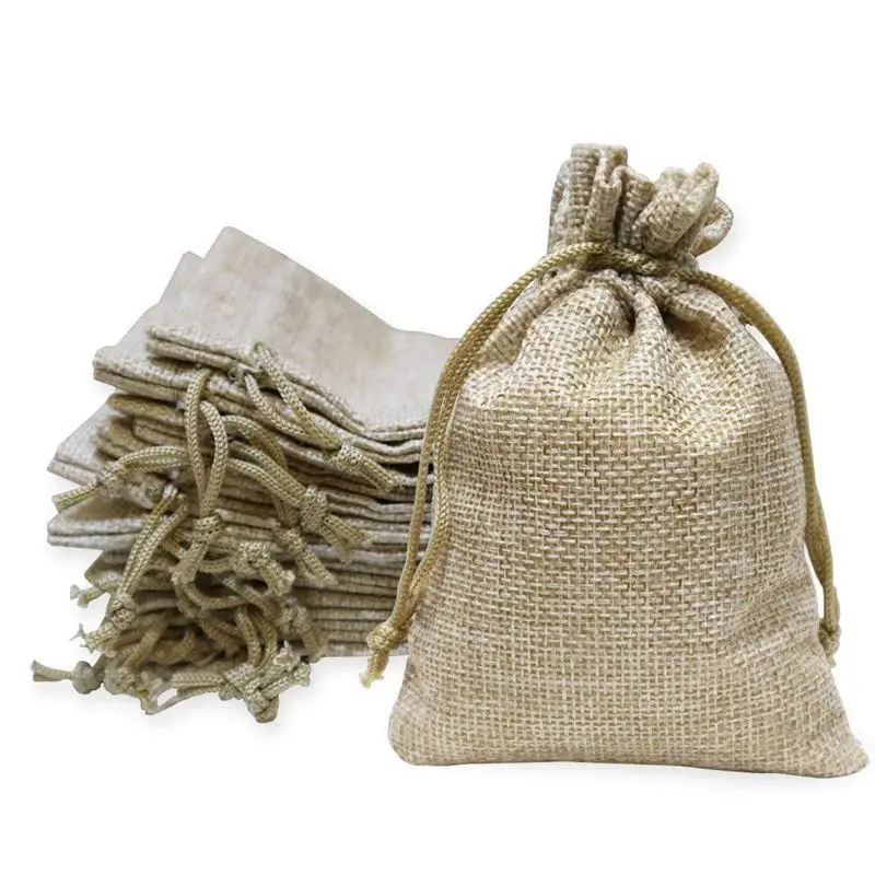 40 штук мешковины с кулиской 13 см x 10 Мешковина Подарочная сумка для ювелирных