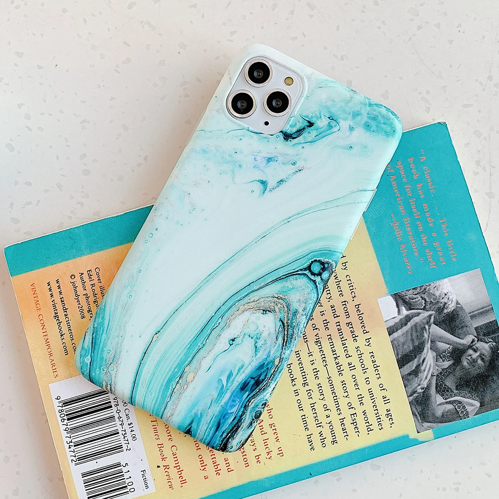 LOVECOM винтажный градиентный цветной мраморный чехол для телефона для iPhone 11 Pro Max XR XS Max 6 6S 7 8 Plus X Матовый Мягкий IMD чехол-накладка