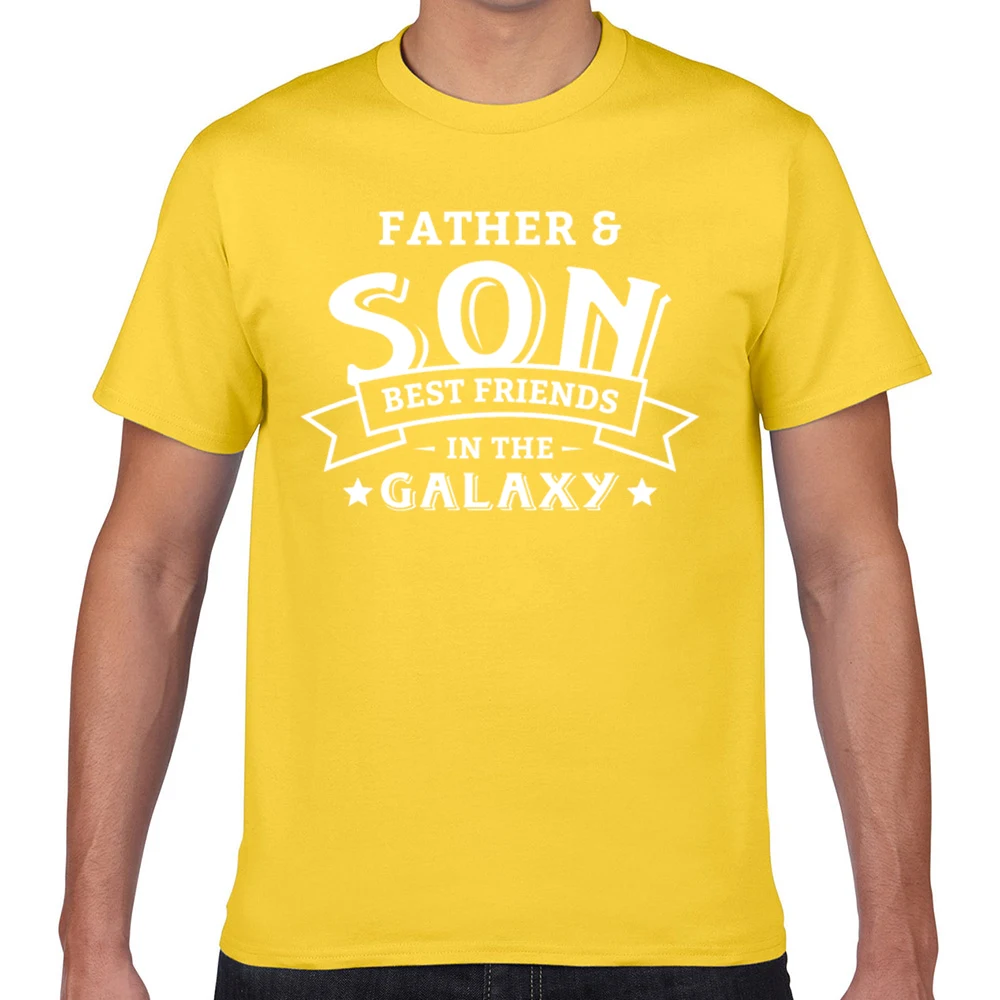 Tops T Shirt Men fathers day father and son best friends Fashion White Custom Male Tshirt | Мужская одежда