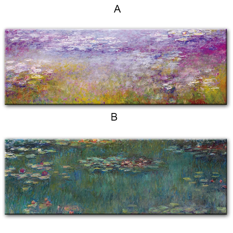 Картины Monet Водяные лилии репродукции картины на холсте постеры и принты