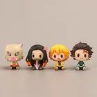 Фигурки героев аниме рассекающий демонов Kimetsu No Yaiba Q версия, призрачная кукла танджиро нидузи, кавайная детская игрушка, милый подарок