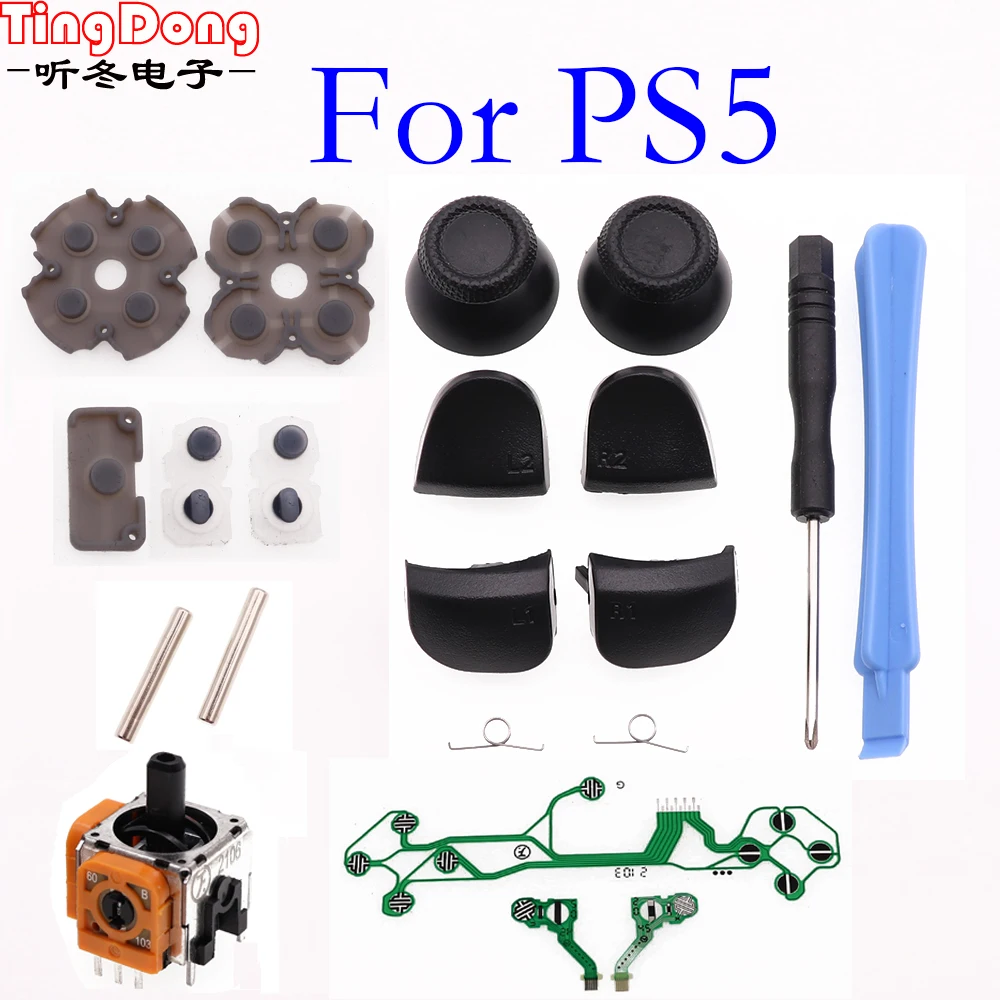 TingDong 1 комплект 3D аналоговый датчик джойстика модуль потенциометр для Dualshock 5 PS5