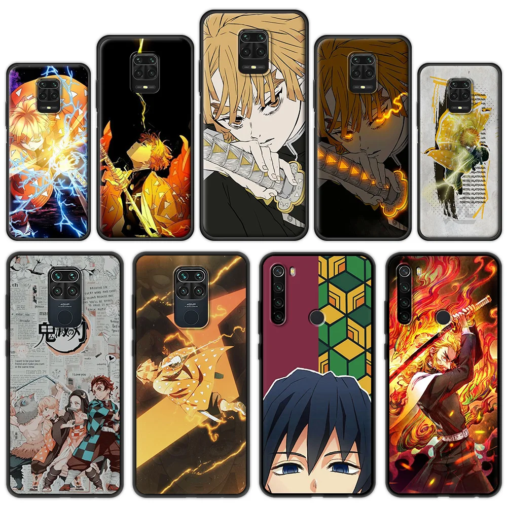 

Kimetsu No Yaiba Fundas Phone Case For Redmi Note 7 8 8T 9 8A 9 9A 9C Note 9S 10 Pro Soft Silicon Shockproof Cover Shell Coque