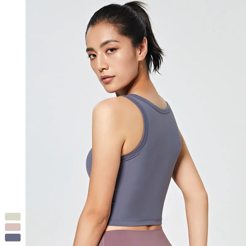 

Gym Underwear Yoga Vest Women Seamless Top for Women Sports Clothing Fitness Crop Top Workout Running Tight Elasticity Bra Vest
