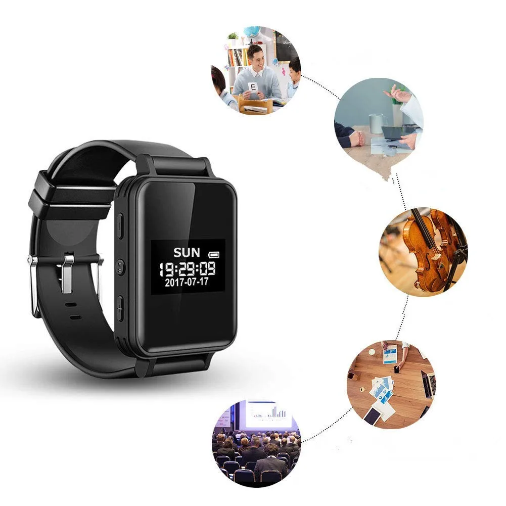 Digital Voice Recorder Activated Recording Watch Hidden Music Player Pedometer Smart Wristband Dictaphone | Электроника