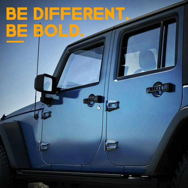 

3pcs Car Black Aluminum Exterior Door Handles Set for Jeep Wrangler JK 2007-2018